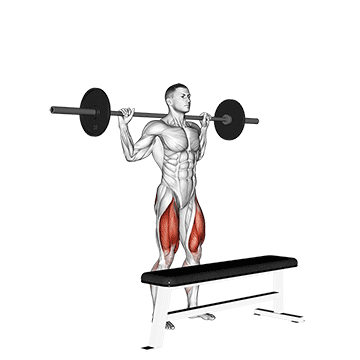Barbell Step-up movement animation