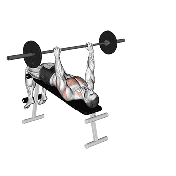 Barbell Decline wide-grip pullover
